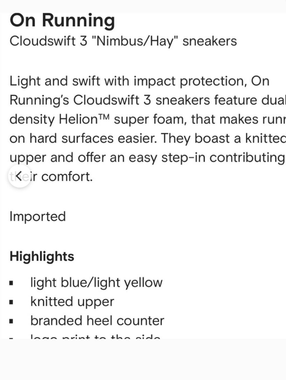 On Running Cloudswift Cloud  Athletic Jog Walk Shoe Sneaker Nimbus Women 6.5 - Picture 10 of 15